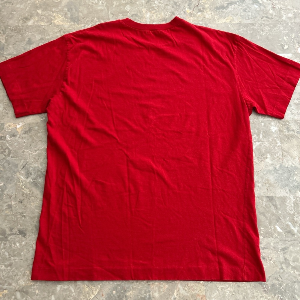 Vintage 90s United Colors of Benetton Logo Red T Shirt L - Picture 4 of 4